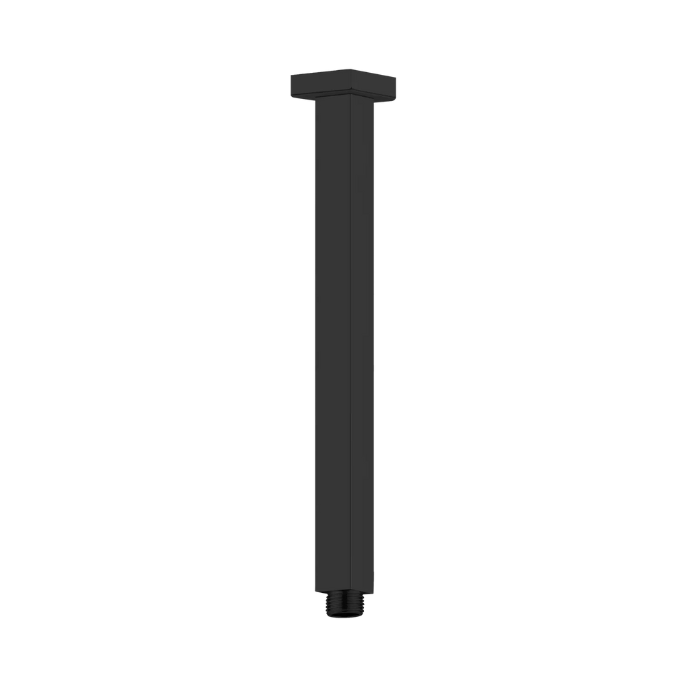 SQUARE CEILING ARM 300MM LENGTH MATTE BLACK
