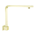 SQUARE SWIVEL SHOWER ARM CHROME (NR505CH) BRUSHED GOLD