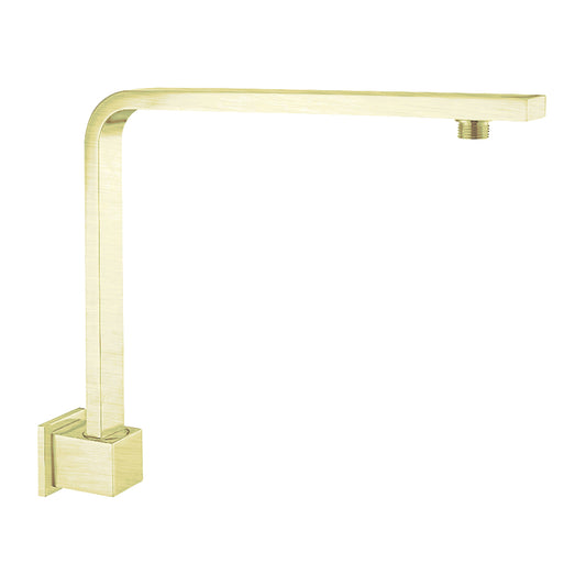 SQUARE SWIVEL SHOWER ARM CHROME (NR505CH) BRUSHED GOLD