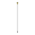 PREMIUM FLEXIBLE MIXER TAP HOSE PAIR BRUSHED GOLD