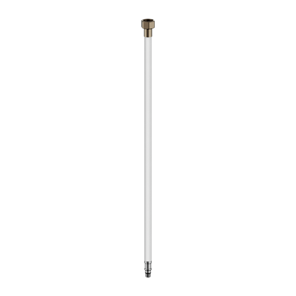 PREMIUM FLEXIBLE MIXER TAP HOSE PAIR BRUSHED BRONZE