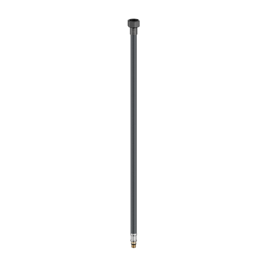 PREMIUM FLEXIBLE MIXER TAP HOSE PAIR GUN METAL