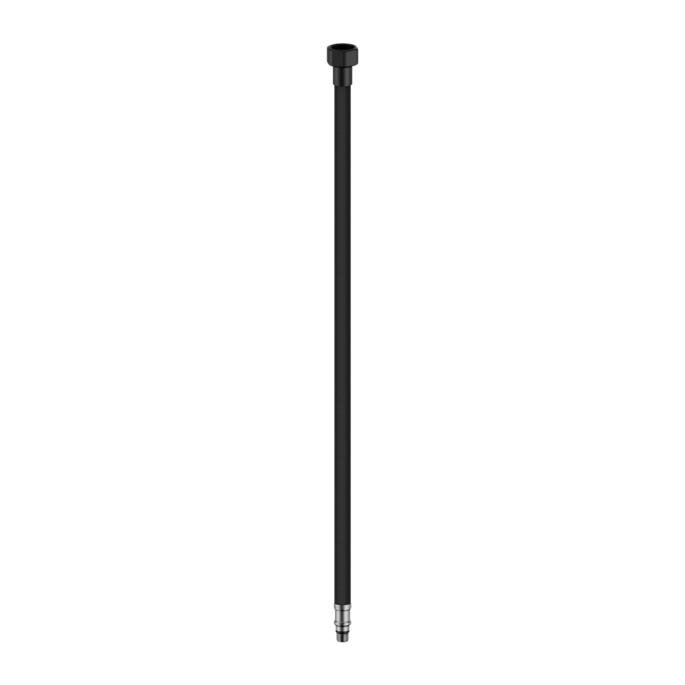 PREMIUM FLEXIBLE MIXER TAP HOSE PAIR MATTE BLACK