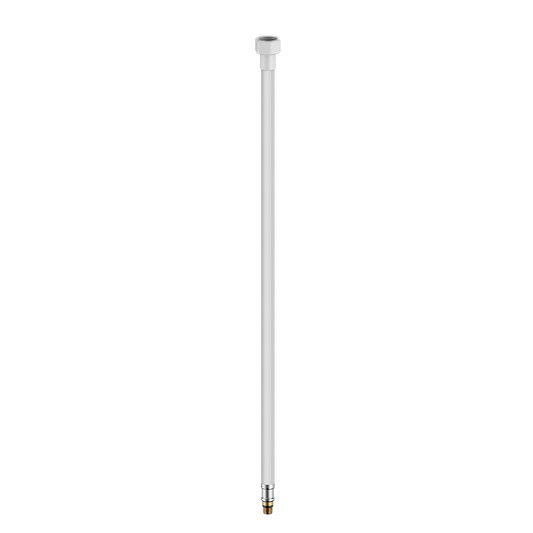 PREMIUM FLEXIBLE MIXER TAP HOSE PAIR MATTE WHITE
