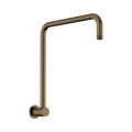 Round Swivel Shower Arm Tumbled Antique Brass