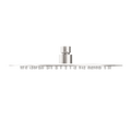 250MM ROUND STAINLESS STEEL SHOWER HEAD 4 STAR RATING BRUSHED NICKEL