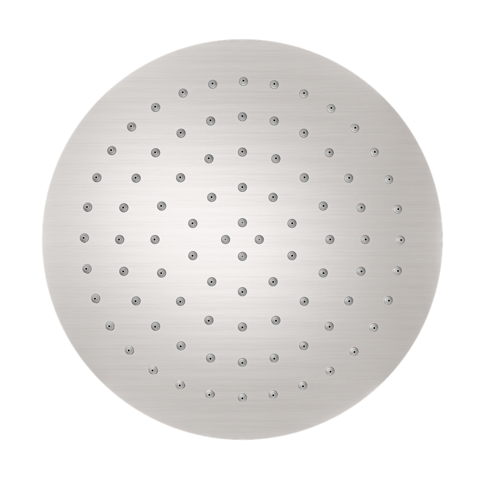 250MM ROUND STAINLESS STEEL SHOWER HEAD 4 STAR RATING BRUSHED NICKEL