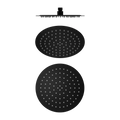 250MM ROUND STAINLESS STEEL SHOWER HEAD 4 STAR RATING MATTE BLACK