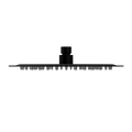 250MM ROUND STAINLESS STEEL SHOWER HEAD 4 STAR RATING MATTE BLACK