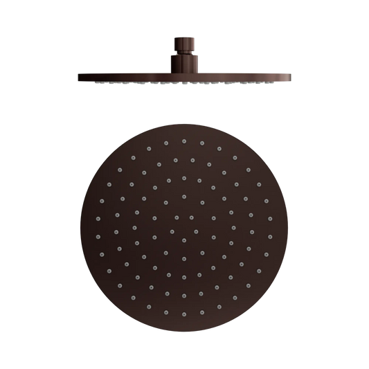 250mm Round Metal Shower Head II Rome Bronze