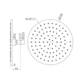 250mm Round Metal Shower Head II Rome Bronze