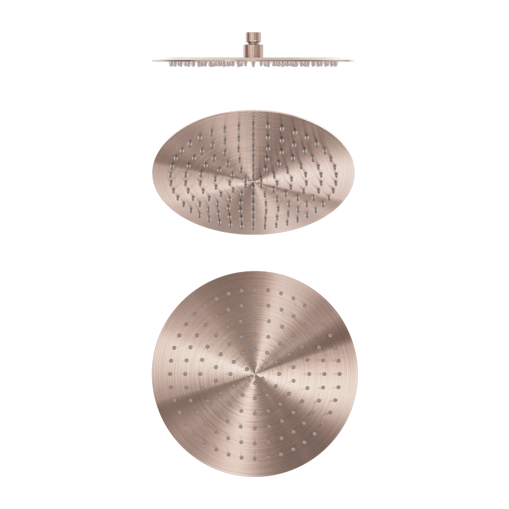ZEN SS316L 300MM ROUND SHOWER HEAD BRUSHED BRONZE