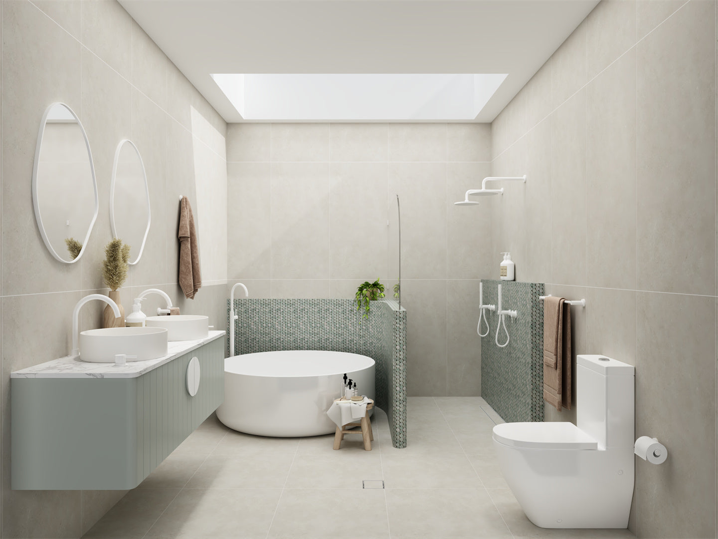 230MM AIR SHOWER HEAD MATTE WHITE