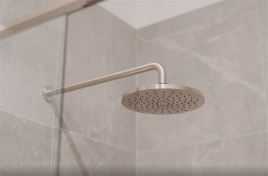 250MM ABS ROUND SHOWER HEAD BRUSHED NICKEL