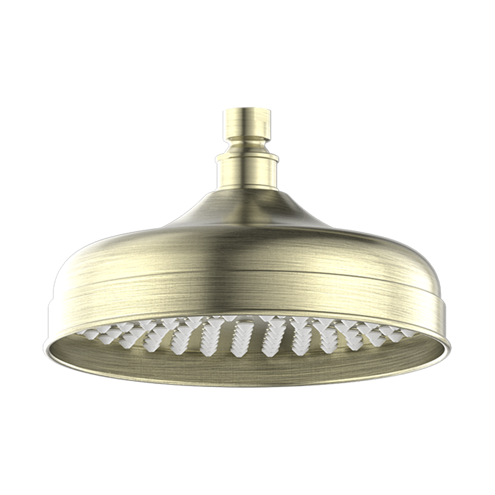YORK 200MM SHOWER HEAD AGED BRASS (NR508094AB) AGED BRASS