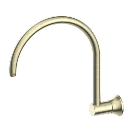 YORK SHOWER ARM AGED BRASS