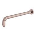 ZEN SS316L ROUND SHOWER ARM 400MM LENGTH BRUSHED BRONZE