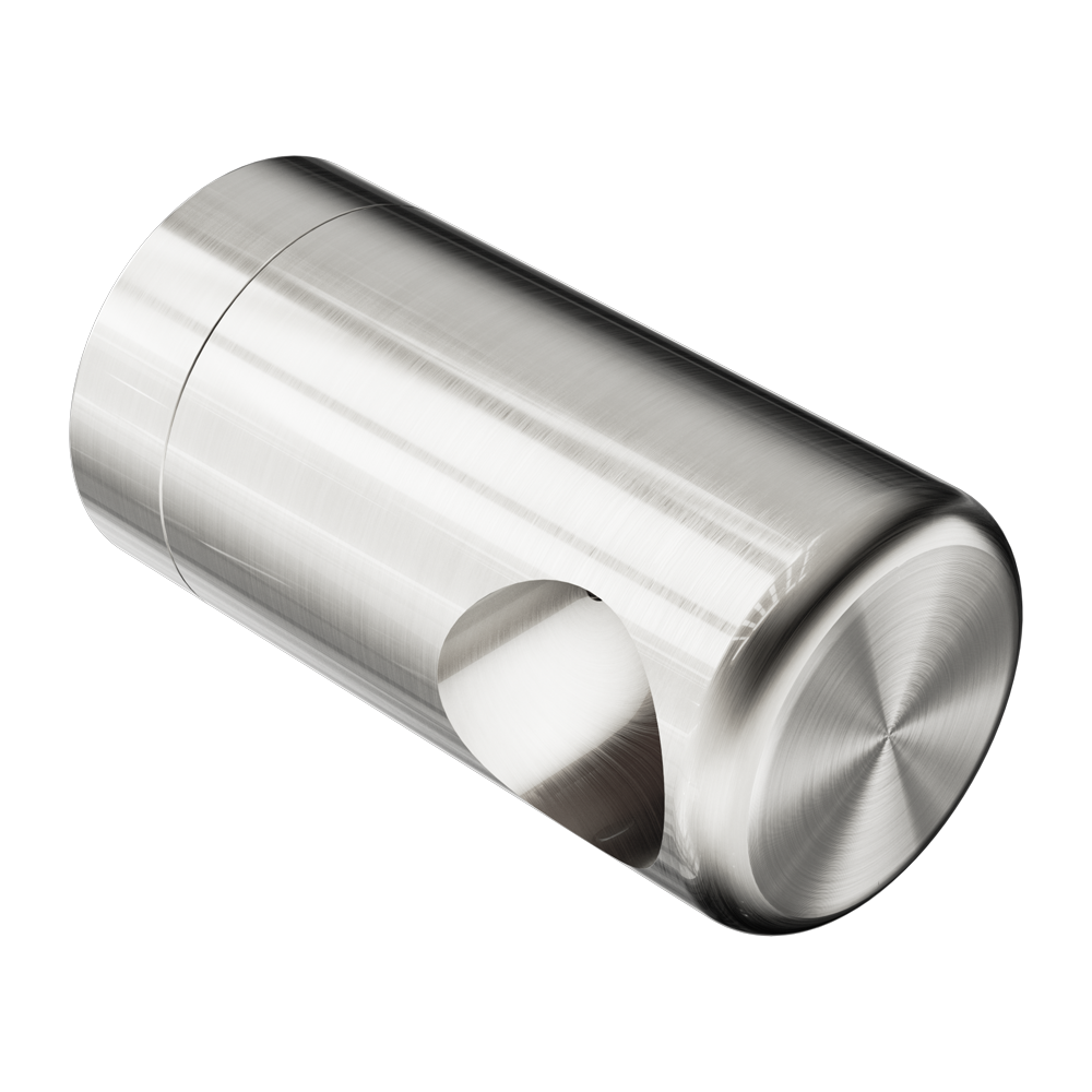 MECCA CARE MAKE YOUR OWN 25MM GRAB RAIL END BRACKET BRUSHED NICKEL