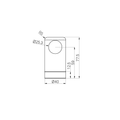 MECCA CARE MAKE YOUR OWN 25MM GRAB RAIL END BRACKET CHROME