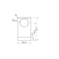 MECCA CARE MAKE YOUR OWN 32MM GRAB RAIL END BRACKET MATTE BLACK