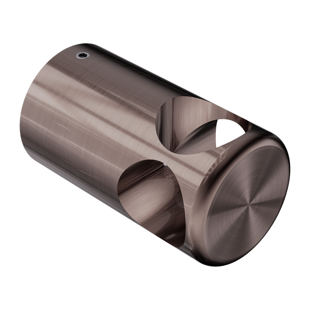 MECCA CARE MAKE YOUR OWN 32MM GRAB RAIL T BAR BRACKET BRUSHED BRONZE