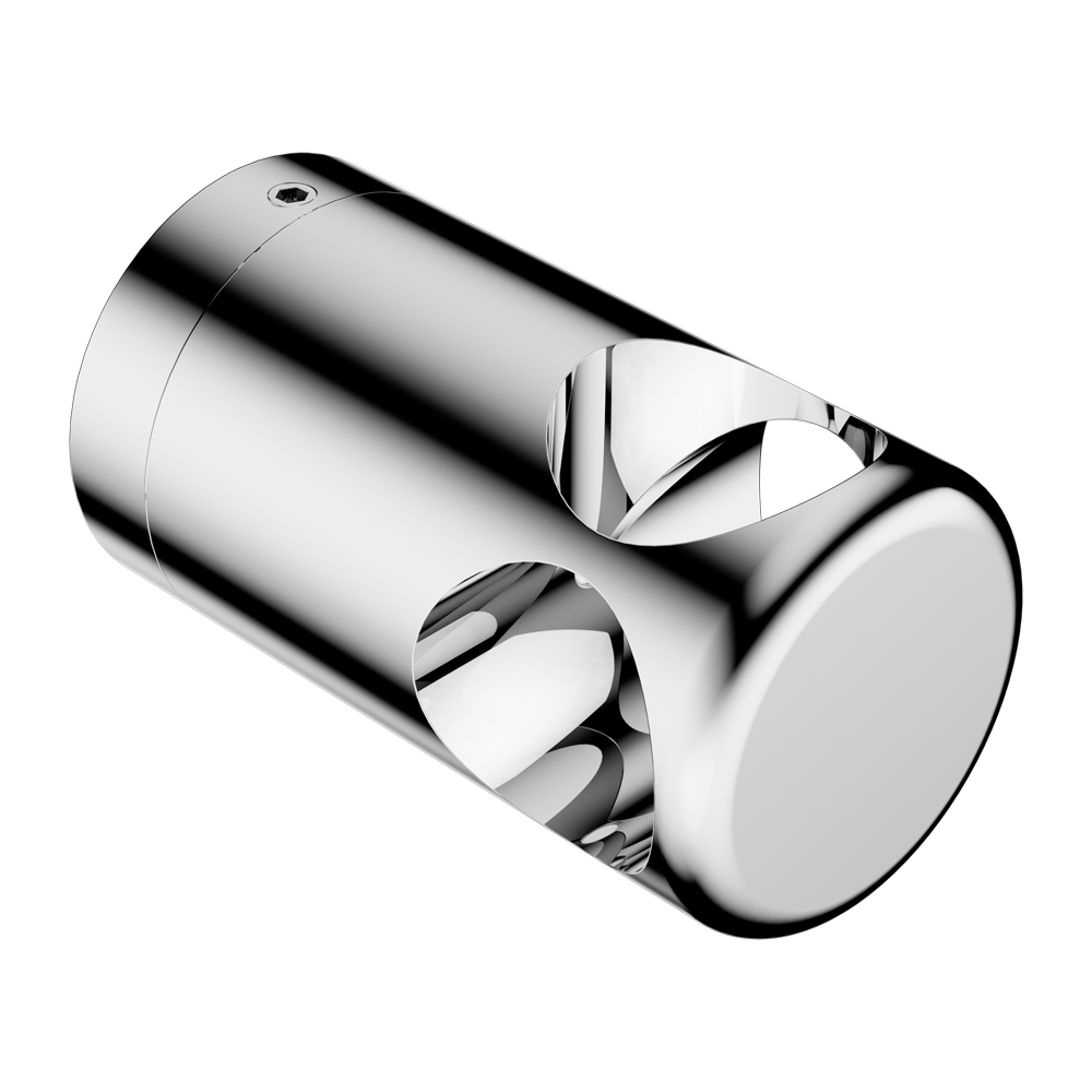 MECCA CARE MAKE YOUR OWN 32MM GRAB RAIL T BAR BRACKET CHROME