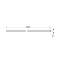 MECCA CARE MAKE YOUR OWN 25MM GRAB RAIL 25MM DIAMETER RAIL 1200MM BRUSHED BRONZE