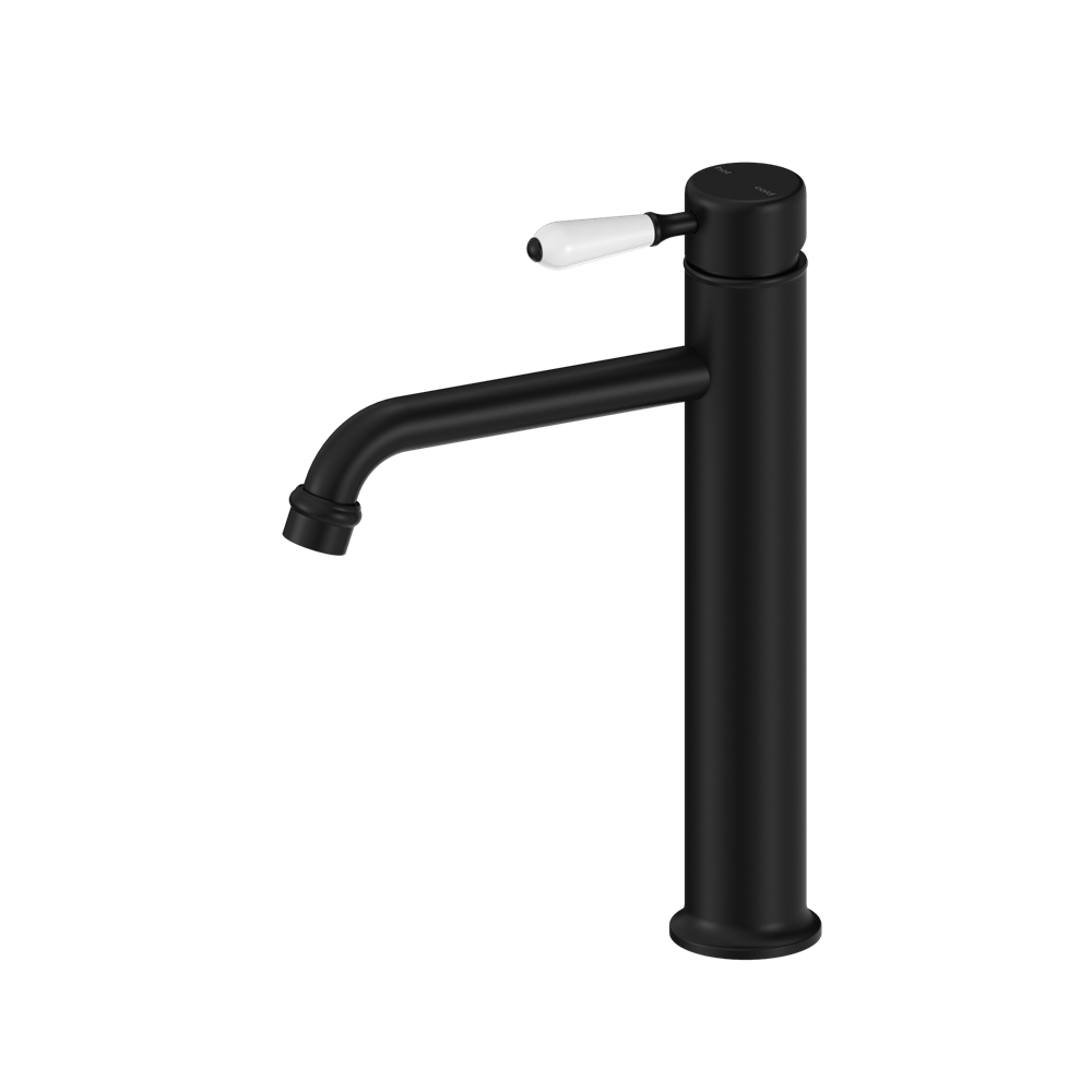 YORK STRAIGHT TALL BASIN MIXER WITH MATTE BLACK