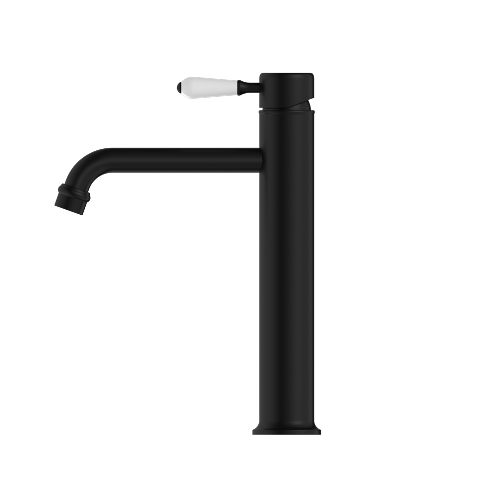 YORK STRAIGHT TALL BASIN MIXER WITH MATTE BLACK