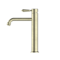 YORK STRAIGHT TALL BASIN MIXER WITH METAL LEVER AGED BRASS (NR692101A02AB) AGED BRASS