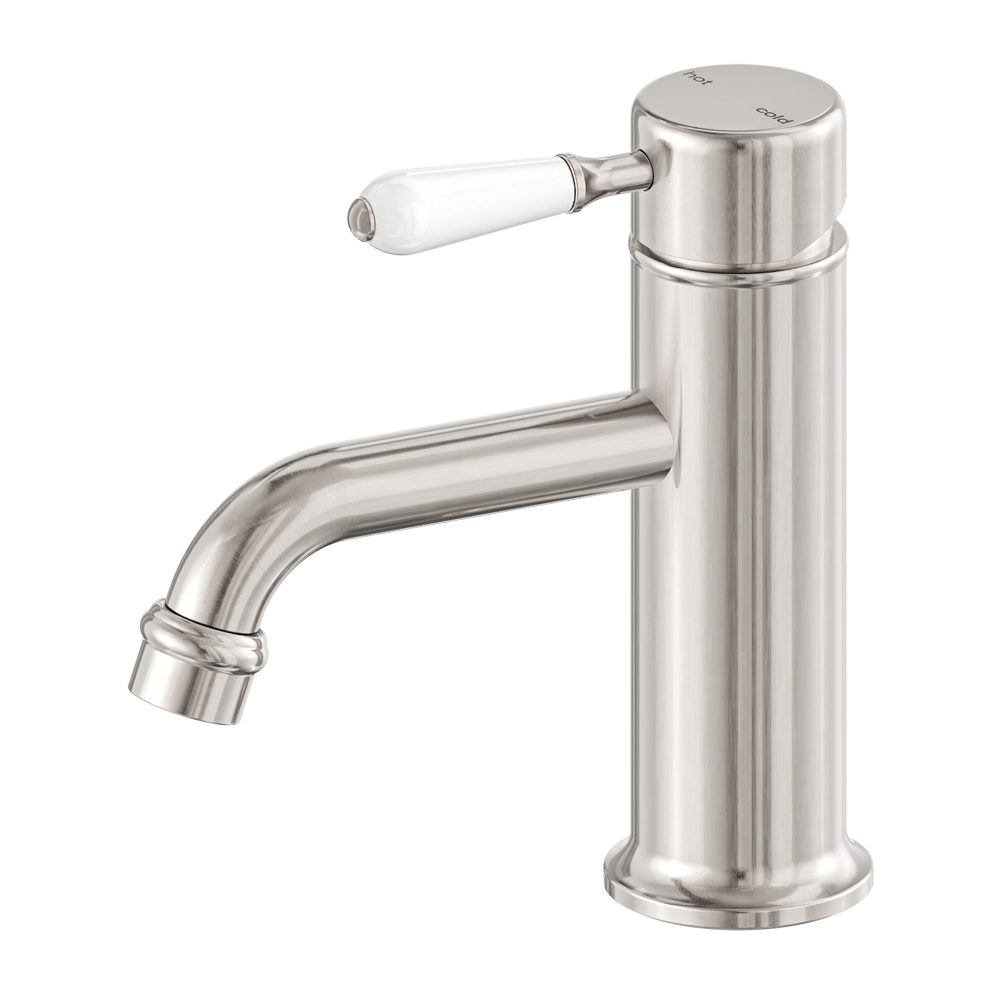 YORK STRAIGHT BASIN MIXER WITH BRUSHED NICKEL