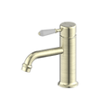 YORK STRAIGHT BASIN MIXER WITH AGED BRASS