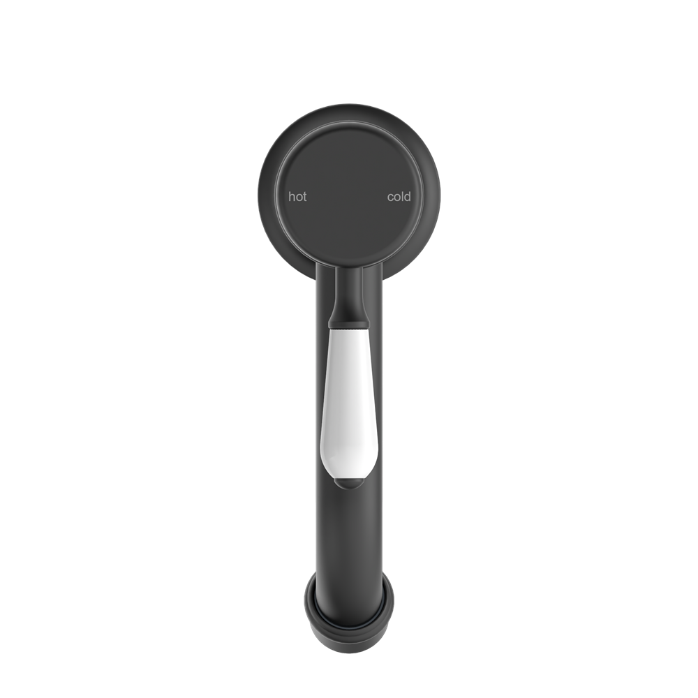 YORK STRAIGHT BASIN MIXER WITH MATTE BLACK