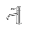 YORK STRAIGHT BASIN MIXER WITH METAL LEVER CHROME