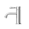 YORK STRAIGHT BASIN MIXER WITH METAL LEVER CHROME