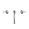 Nero York Basin Set with Chrome