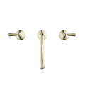 YORK BASIN SET WITH METAL LEVER AGED BRASS (NR692102A02AB) AGED BRASS