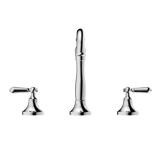 YORK BASIN SET WITH METAL LEVER CHROME