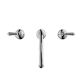 YORK BASIN SET WITH METAL LEVER CHROME