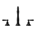 YORK BASIN SET WITH METAL LEVER MATTE BLACK