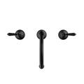 YORK BASIN SET WITH METAL LEVER MATTE BLACK