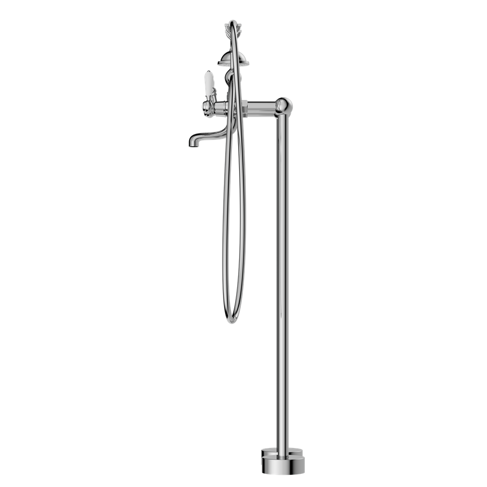 YORK FREESTANDING BATH SET WITH CHROME