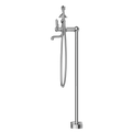 YORK FREESTANDING BATH SET WITH METAL HAND SHOWER CHROME