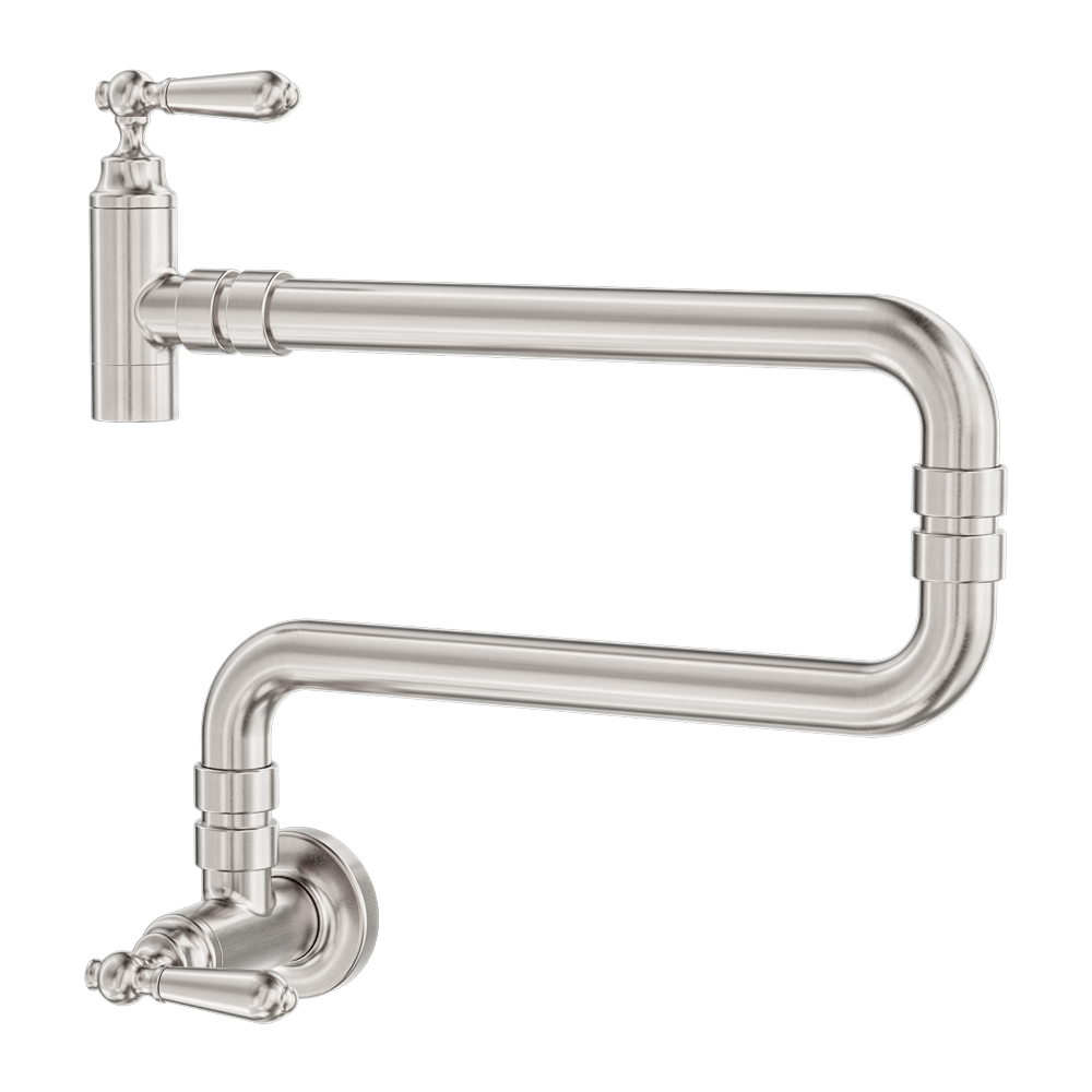 YORK WALL MOUNTED POT FILLER BRUSHED NICKEL