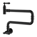 YORK WALL MOUNTED POT FILLER MATTE BLACK
