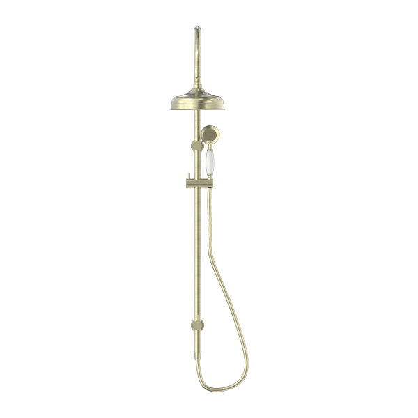 YORK TWIN SHOWER WITH AGED BRASS