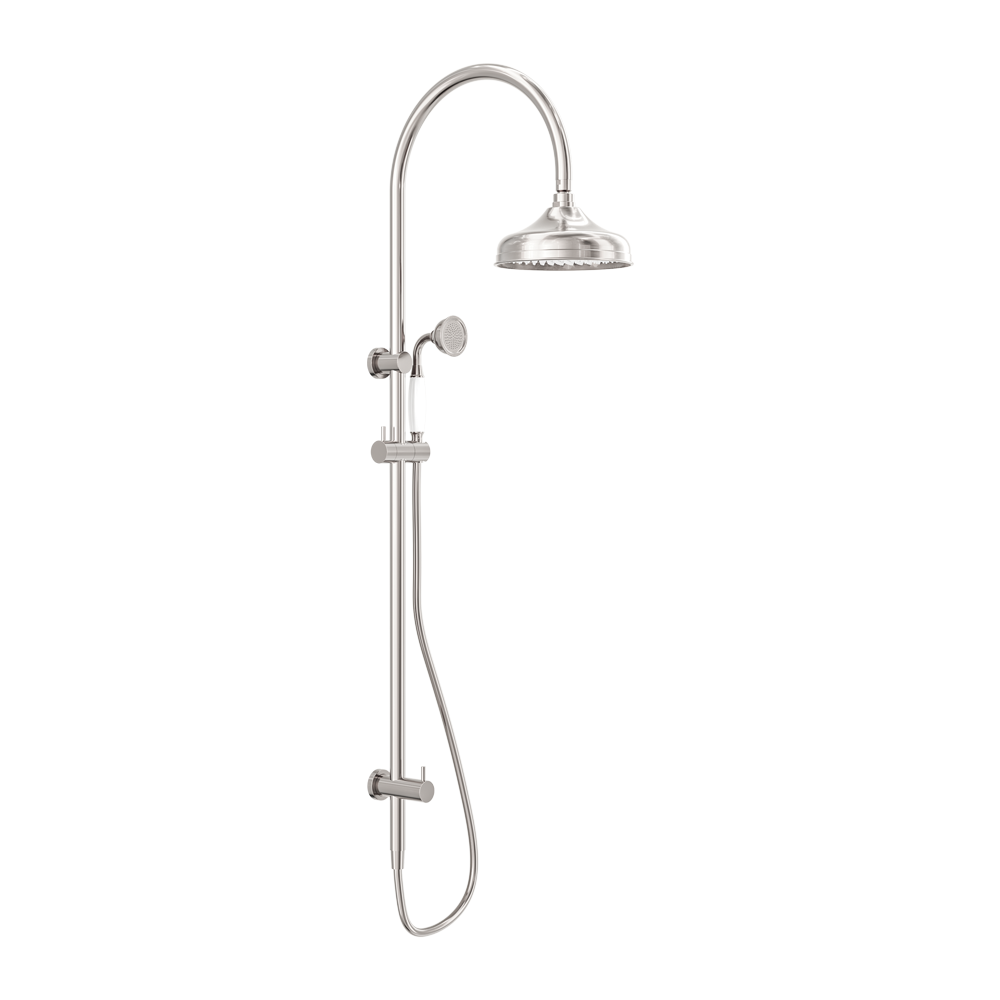 YORK TWIN SHOWER WITH BRUSHED NICKEL