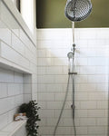 Nero York Twin Shower with Chrome