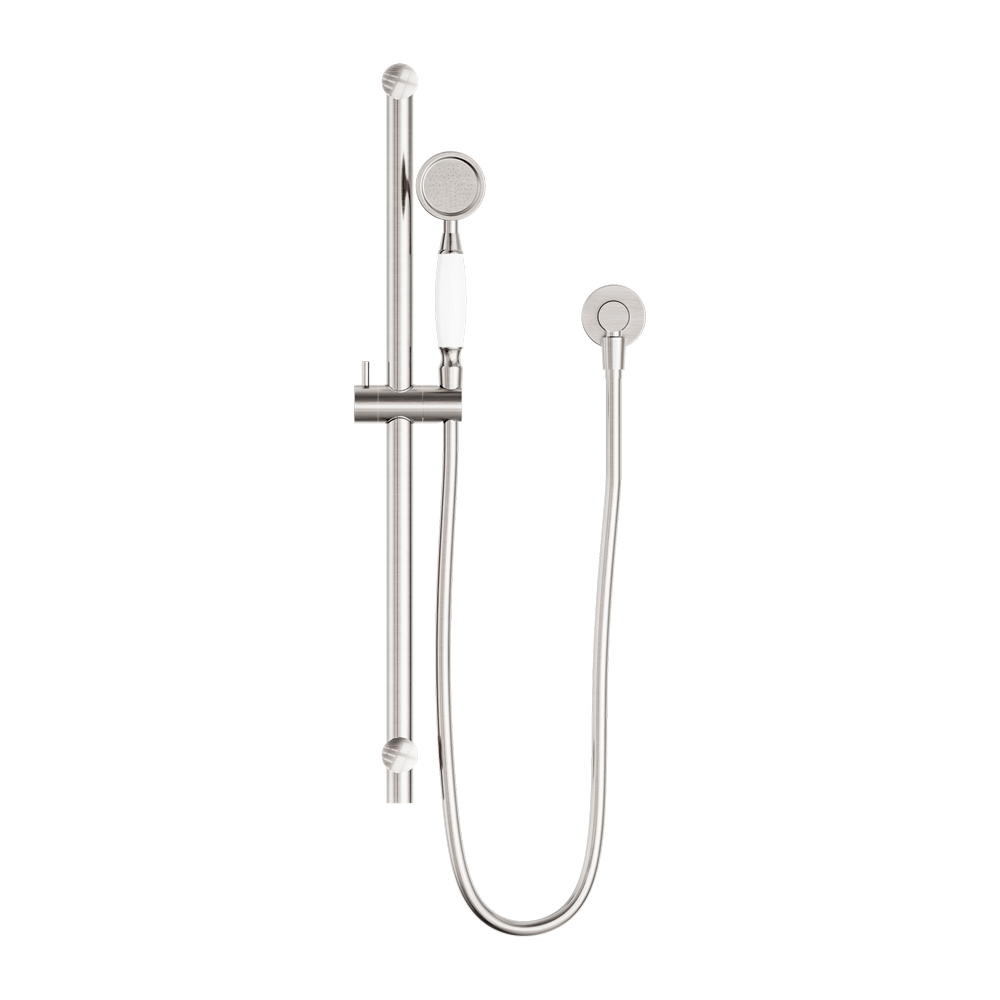 YORK SHOWER RAIL WITH BRUSHED NICKEL