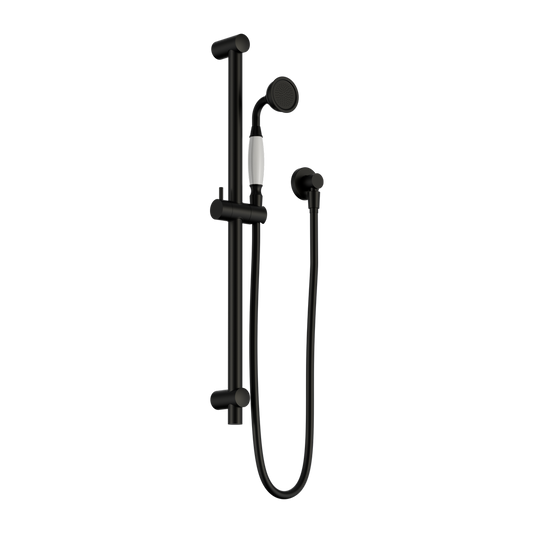YORK SHOWER RAIL WITH MATTE BLACK